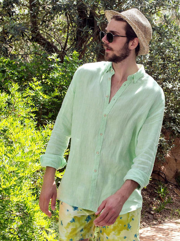 The_Humble_Man_Bosphorio_Soft_Green_Linen Shirt_Soft_Green_1.jpg